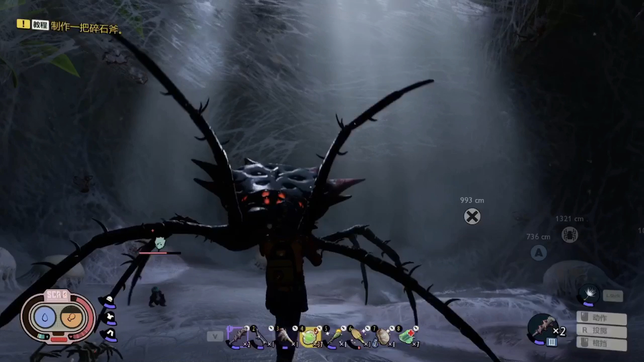 《grounded》禁闭求生 中等难度育母蜘蛛boss双人通关_网络游戏热门