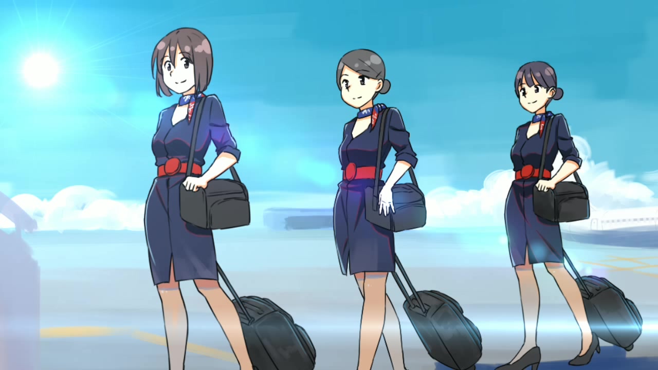 东航空姐原创动画onedayoneyear