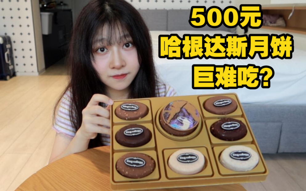 500元的哈根达斯月饼味道太廉价了吧!商家根本没有良心…哔哩哔哩bilibili