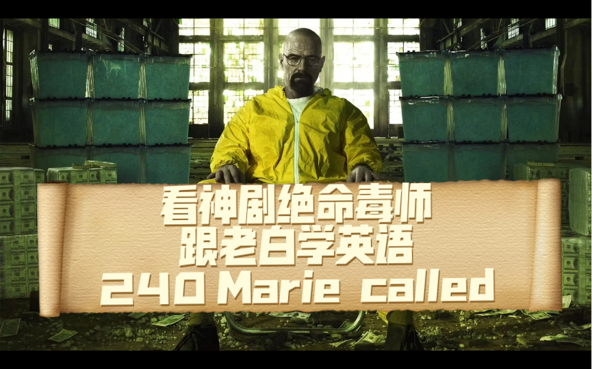 看神剧绝命毒师,跟老白学英语 240 Marie called哔哩哔哩bilibili