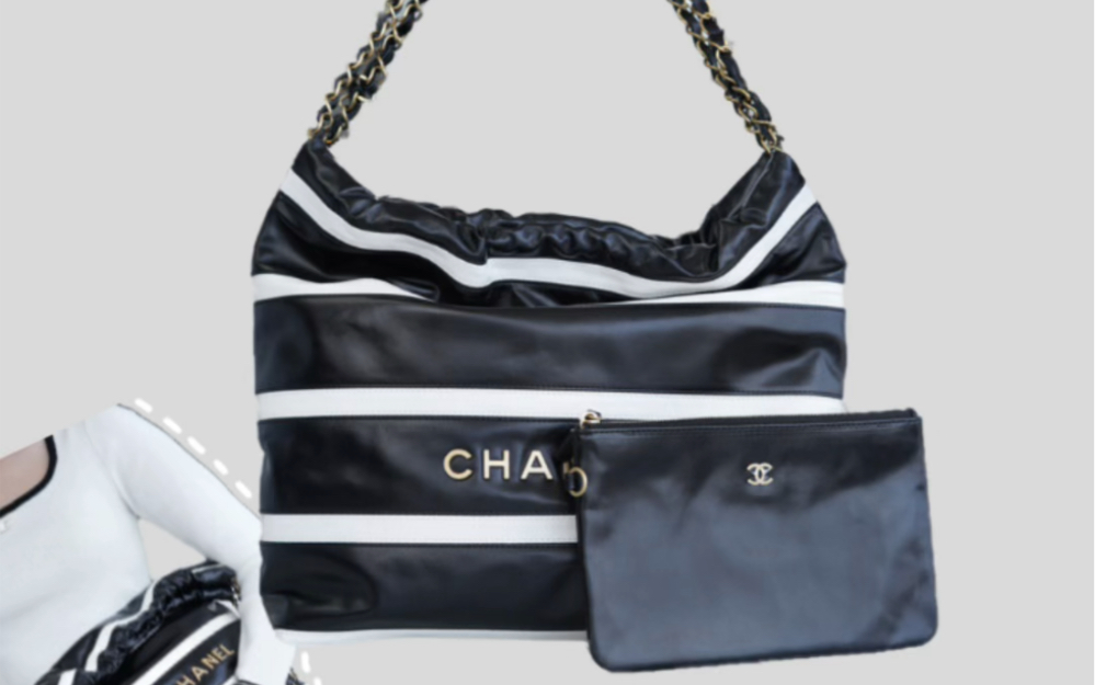 chanel香奈儿 24s 22手袋黑白配斑马包包#香奈儿24s##