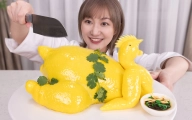 瘦小的妹子花4天时间，做出一只《 羊 啸 白 斩 鸡 》