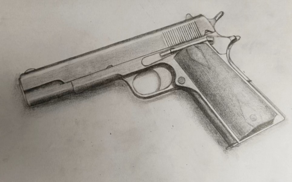 画一把柯尔特m1911