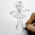 如何绘画动画片《菲梦少女》中的杨松儿