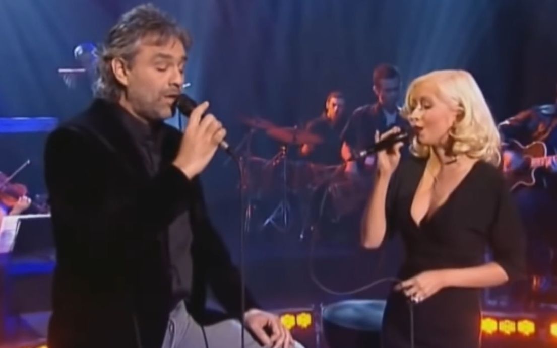 [图]【殿堂级合作】Andrea Bocelli & Christina Aguilera - Somos Novios (It's Impossible) 2006