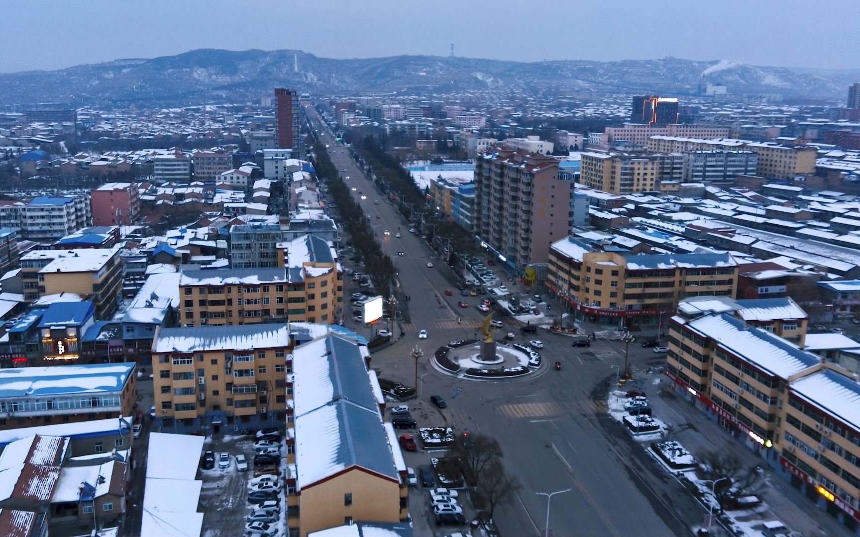 航拍山西浮山,祝大家新年快乐!