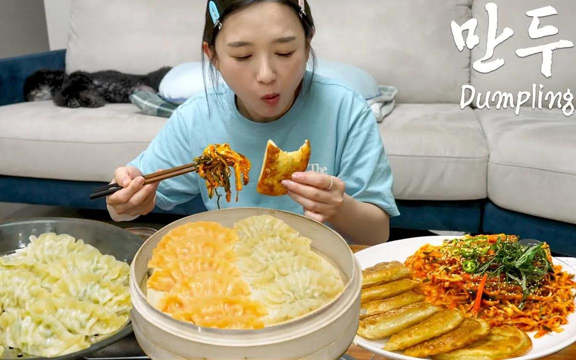 【韩国吃播hamzy】2023.11.13更新 蒸饺,煎饺
