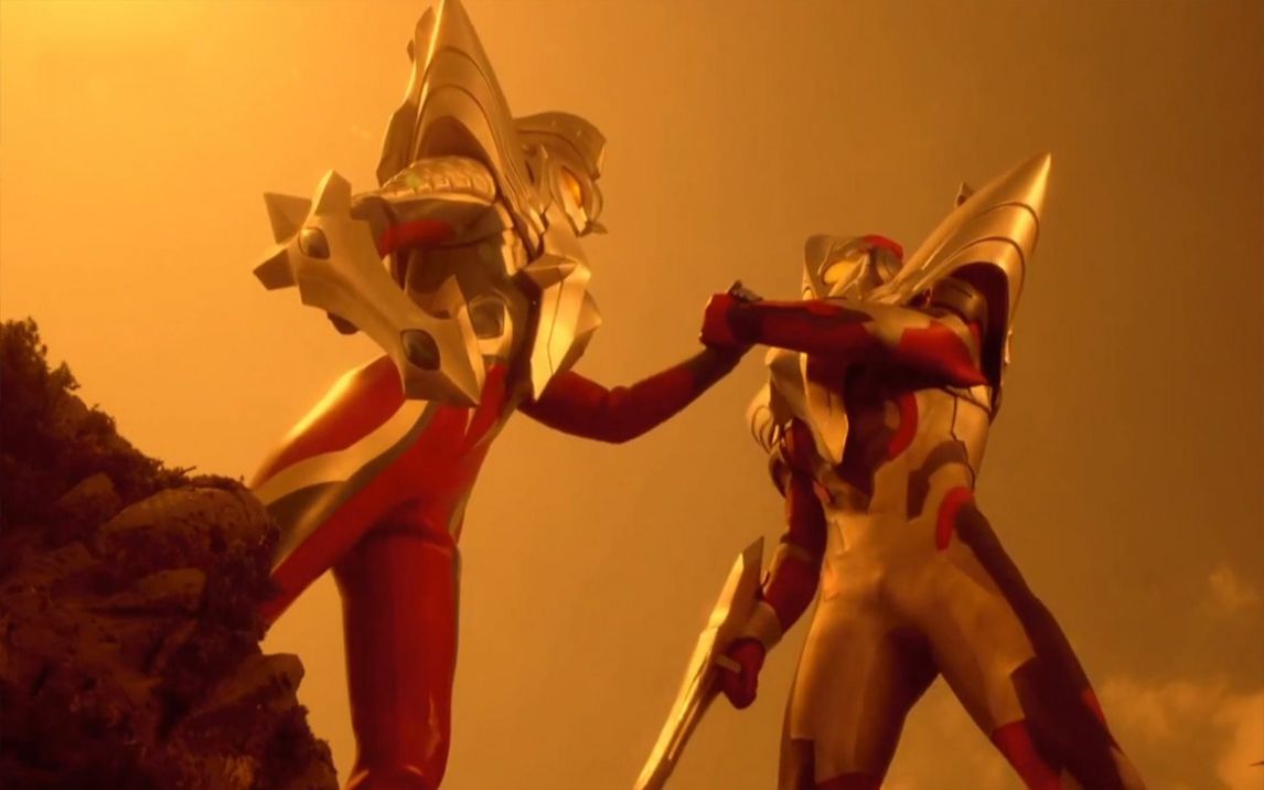 赛罗奥特曼与艾克斯奥特曼并肩作战艾克斯奥特曼主角光环被抢