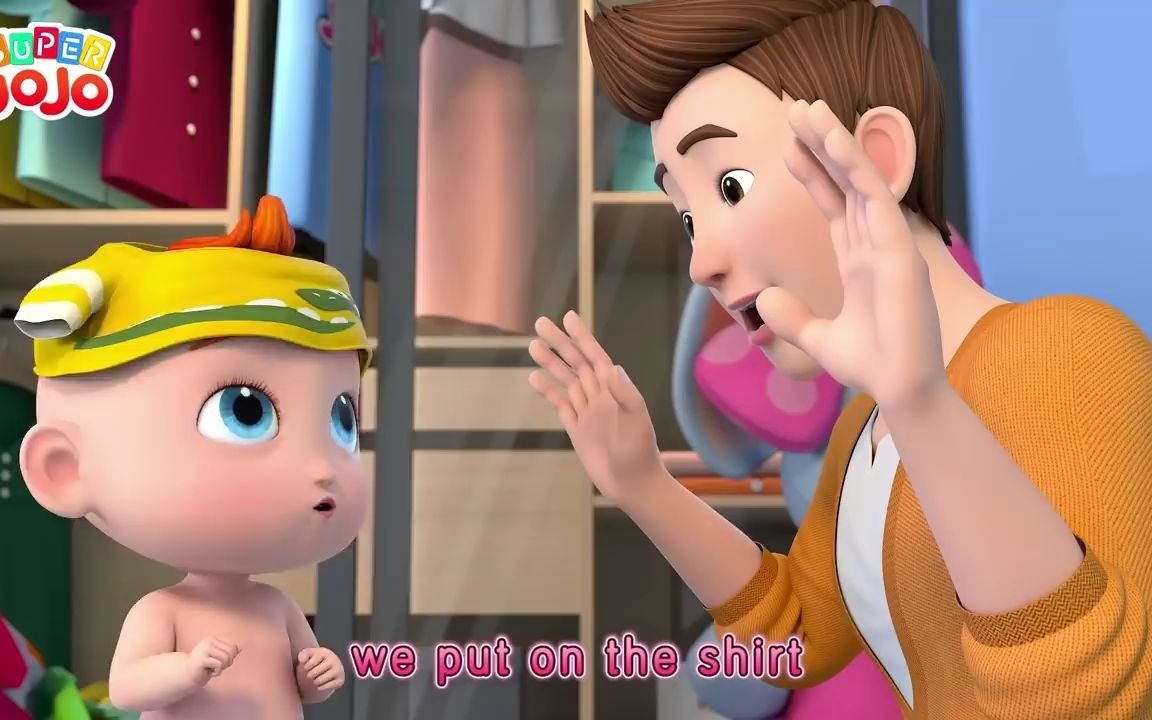 [图]This Is the Way We Get Dressed _ Kids Wear Clothes _ Super JoJo Nursery Rhymes &