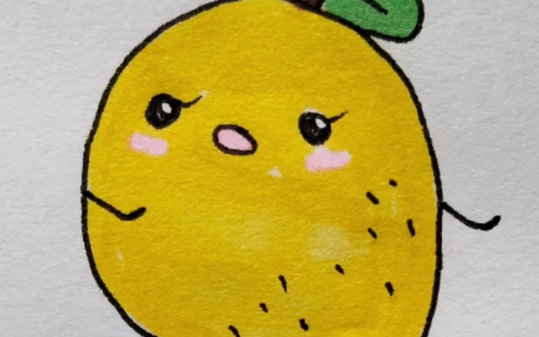 柠檬花的简笔画图片