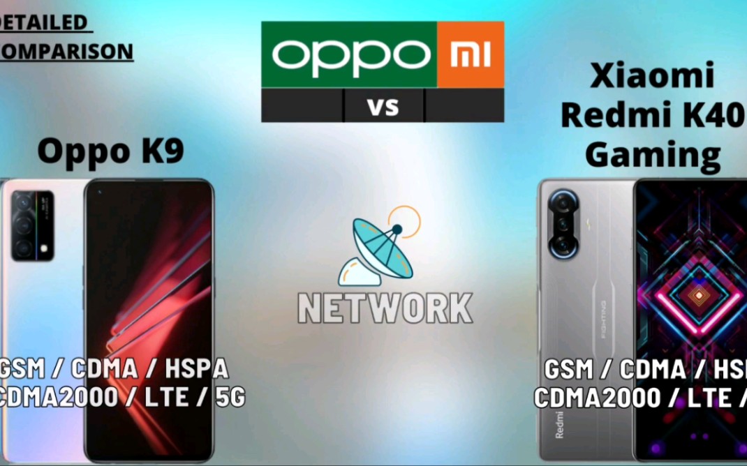 oppok9与红米k40gaming