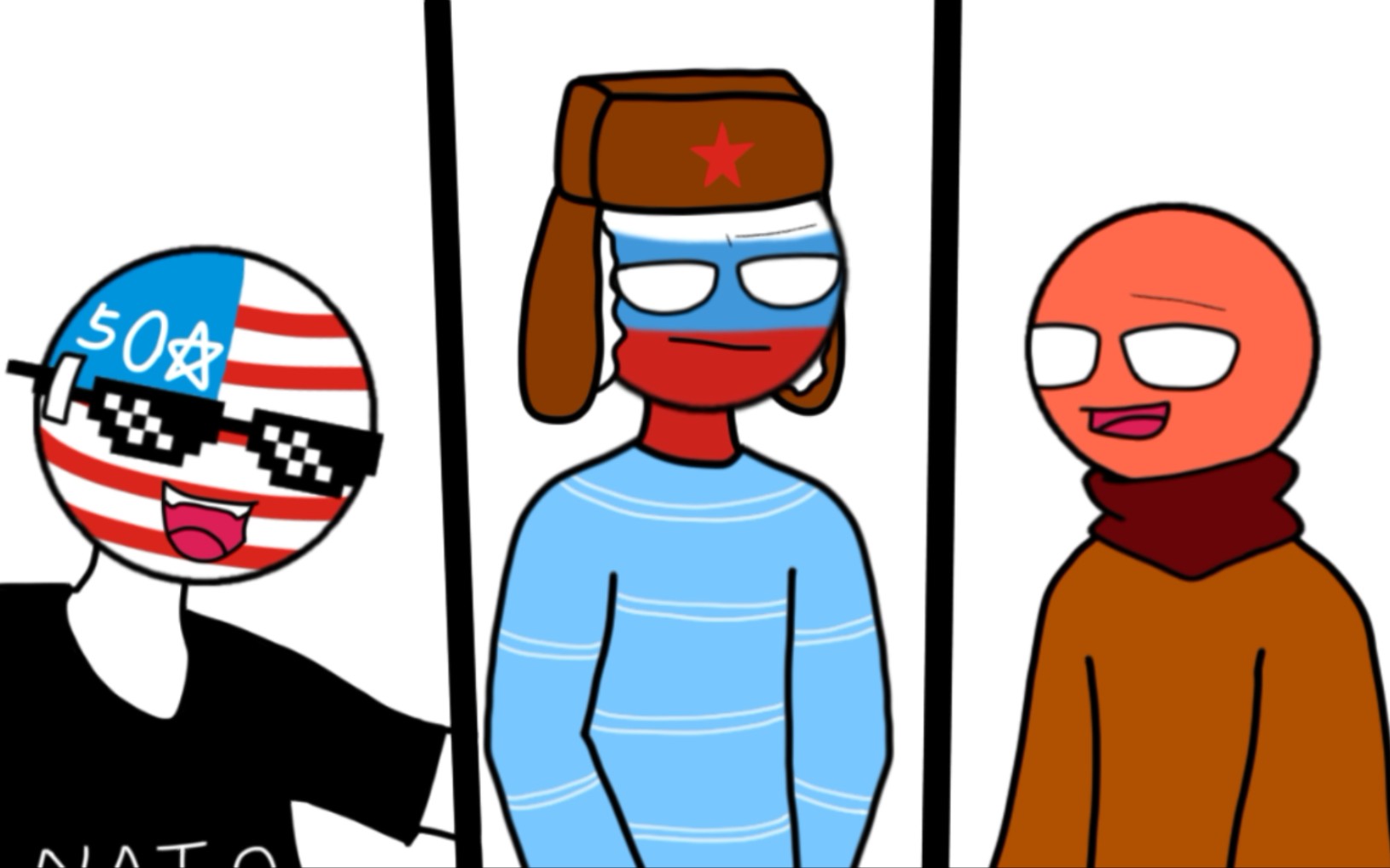 【countryhumans沙雕手书】俄:你知道我今天在酒店是怎么醒的吗?