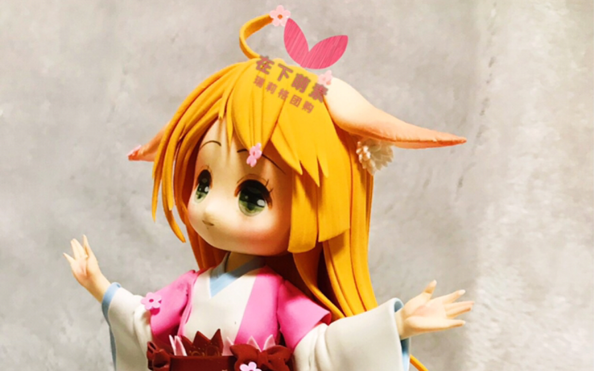 涂山苏苏,超轻粘土自制手办by在下萌素