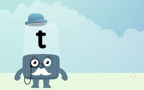 [图]26个英文字母的书写笔画T-字母积木@Alphablocks - Learn How to Write the Letter T