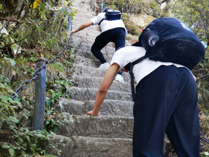 万花山云际寺攻略二,正式的爬山之旅哔哩哔哩bilibili