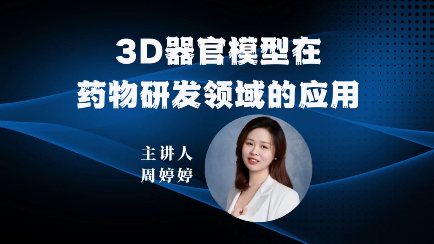 3D器官模型在药物研发领域的应用  周婷婷哔哩哔哩bilibili