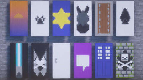Minecraft旗帜制作教程 5款超级炫酷的凤凰旗帜教程 哔哩哔哩 Bilibili