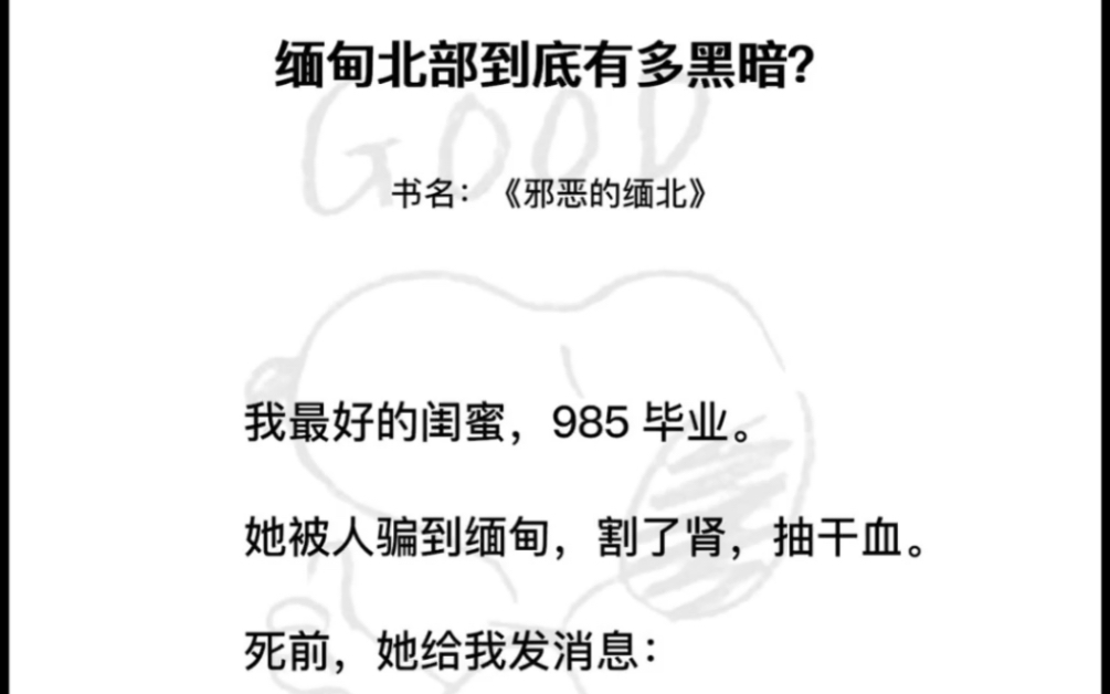 我有个闺蜜,她去云南旅游时被骗到缅甸.死前,她给我发消息:小心你的男朋友…哔哩哔哩bilibili