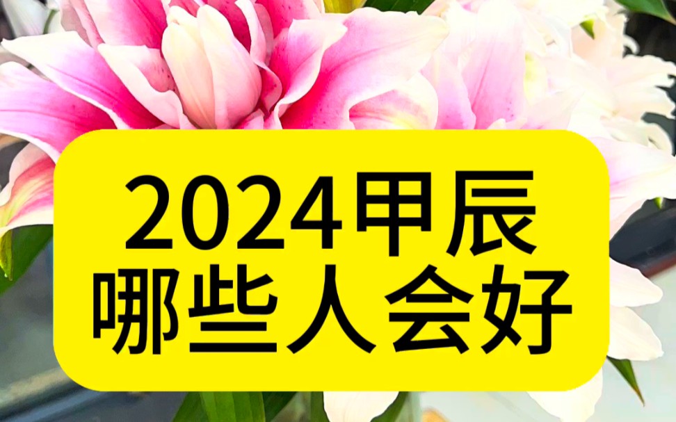 [图]2024甲辰年哪些人会好