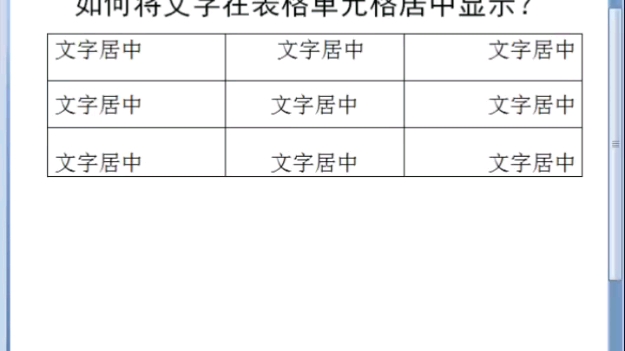 如何让文字在Word表格单元格居中显示呢哔哩哔哩bilibili