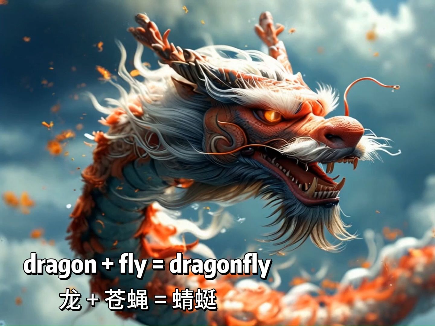 AI赋能英语教学:如何用AI制作创意视频解析单词dragonfly哔哩哔哩bilibili