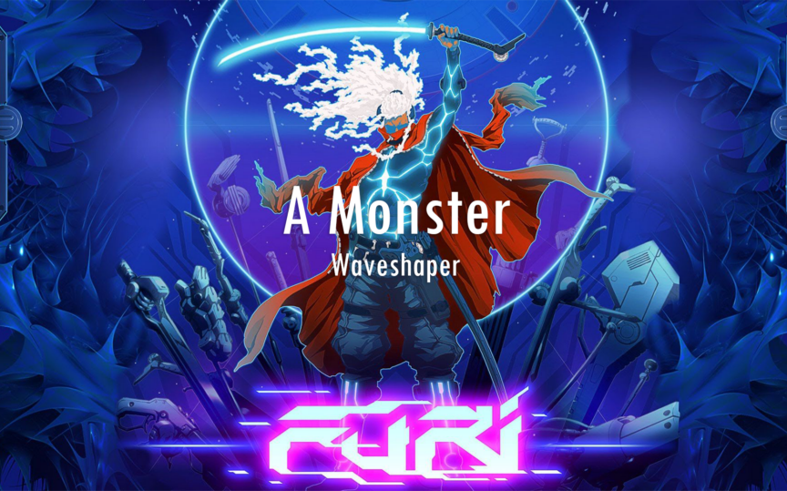 [图]【自剪辑】合成器音乐可视化计划《A Monster》- Waveshaper 出自游戏《Furi》