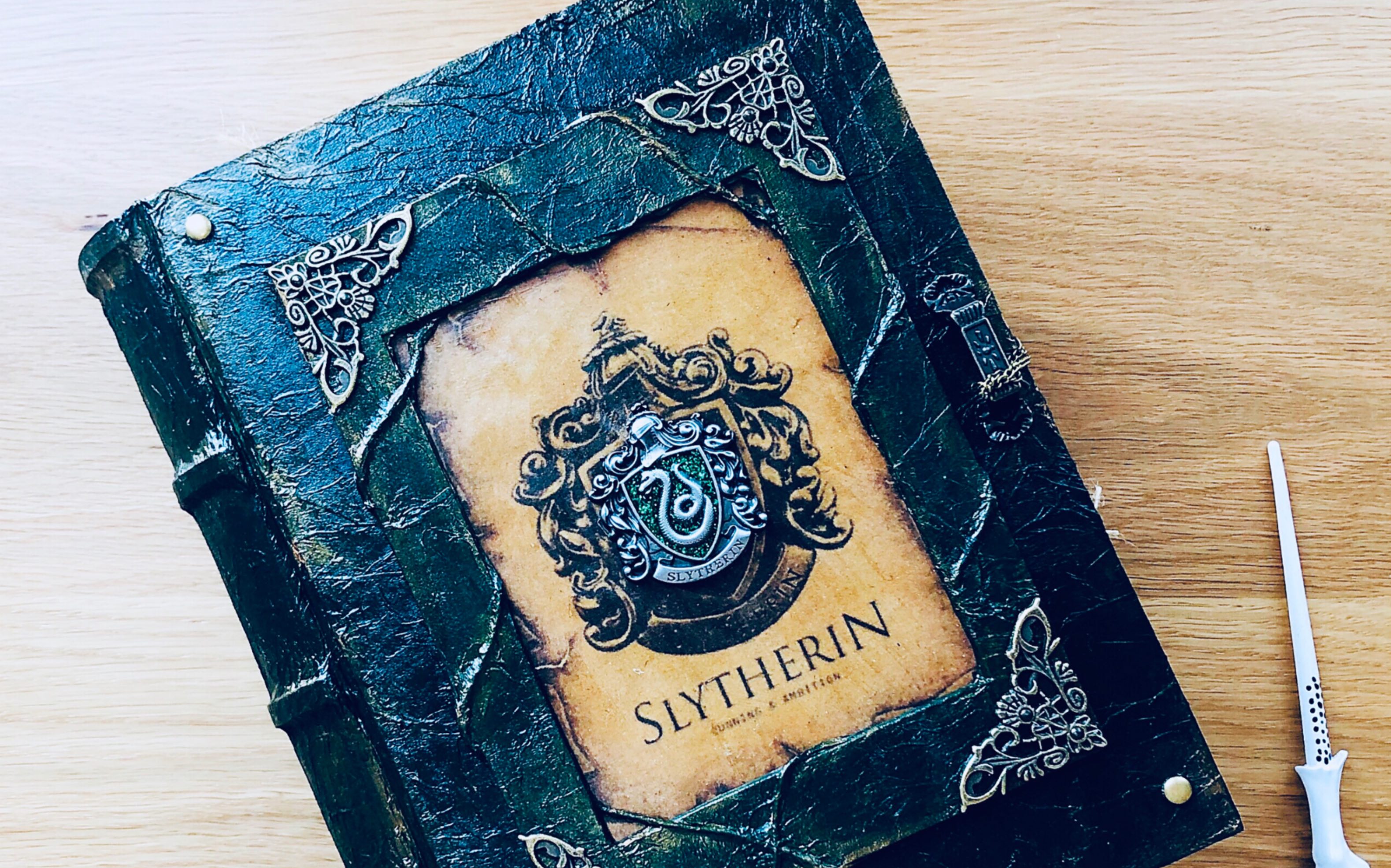 【junk journal 】哈利波特斯莱特林junk journal 手帐本,魔法迷必备!