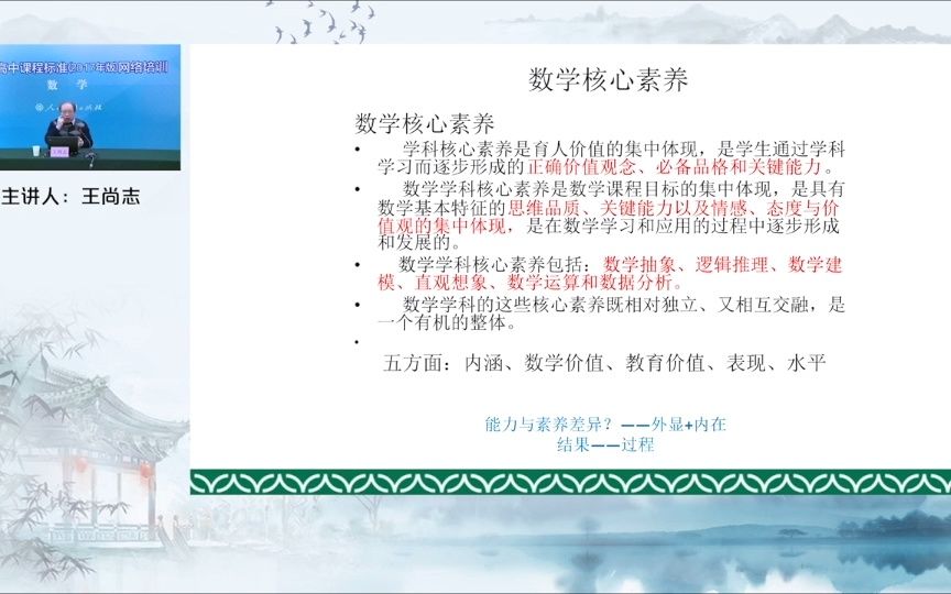 [图]王尚志 解读数学核心素养（高中）