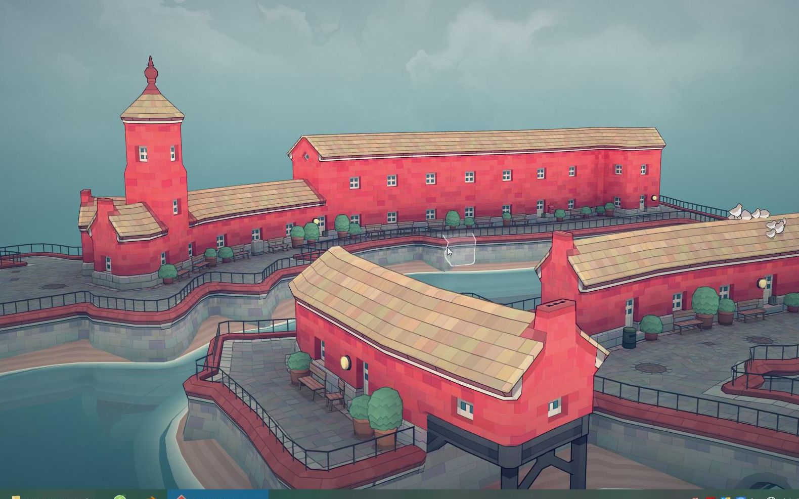 超级治愈的建筑类游戏《townscaper》//小清新风格沙盒类游戏