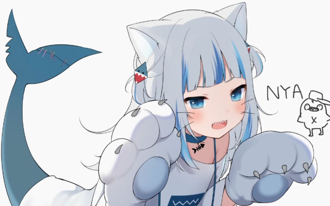 nacho绘画时间甘城猫猫有唱歌的准备如果唱的很差的话你们可要负责的