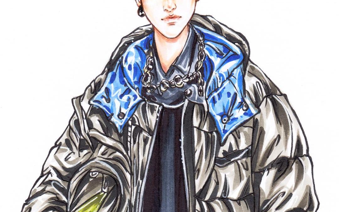 服装设计手绘-男装马克笔上色