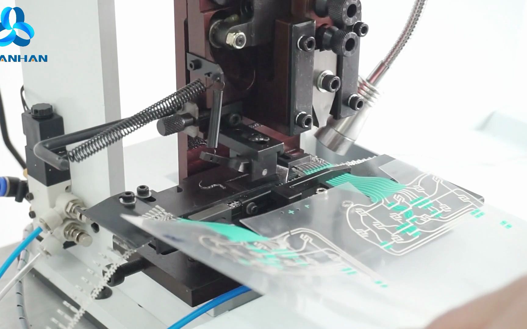 半自动薄膜开关端子机静音薄膜线排线ffc刺破端子打端压线压接机