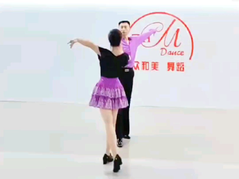 交谊舞版恰恰《热辣辣》第二组动作哔哩哔哩bilibili