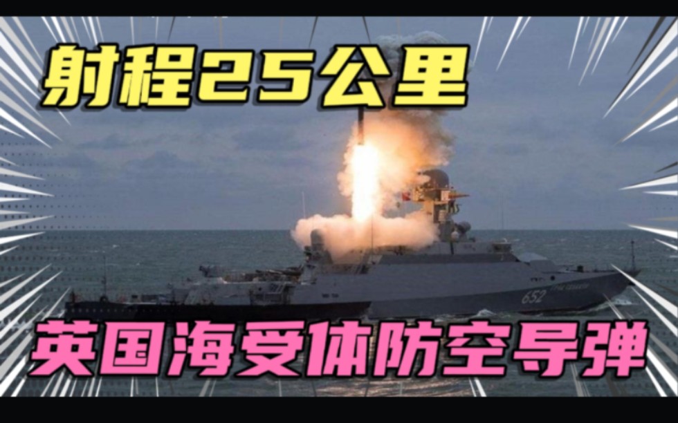 射程25公里的防空导弹,英国海受体舰载防空导弹哔哩哔哩bilibili