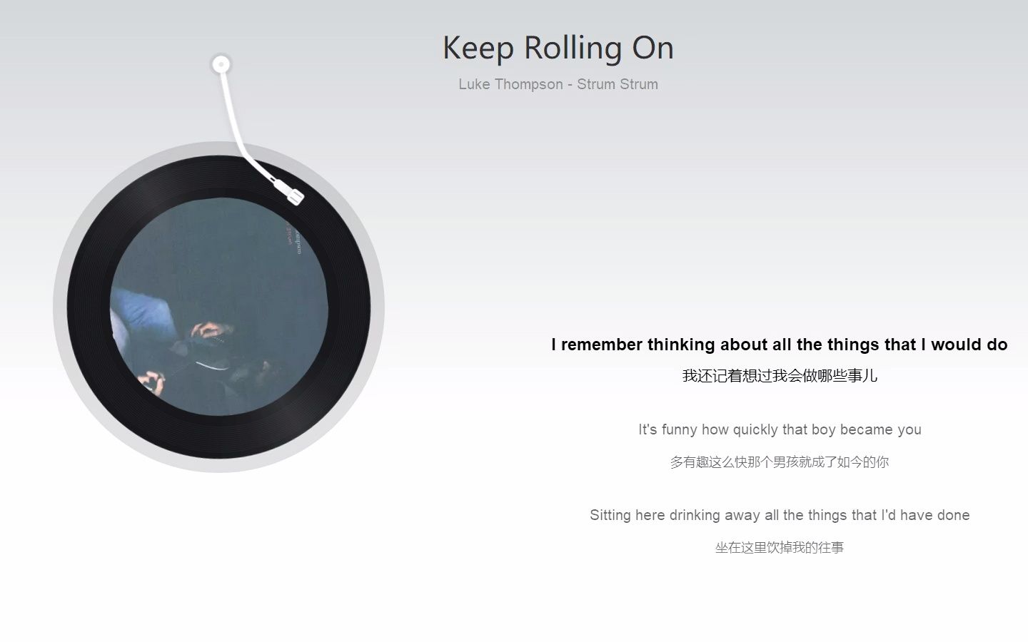 [图]日推歌单 | 我还记着想过 我会做哪些事儿《Keep Rolling On》