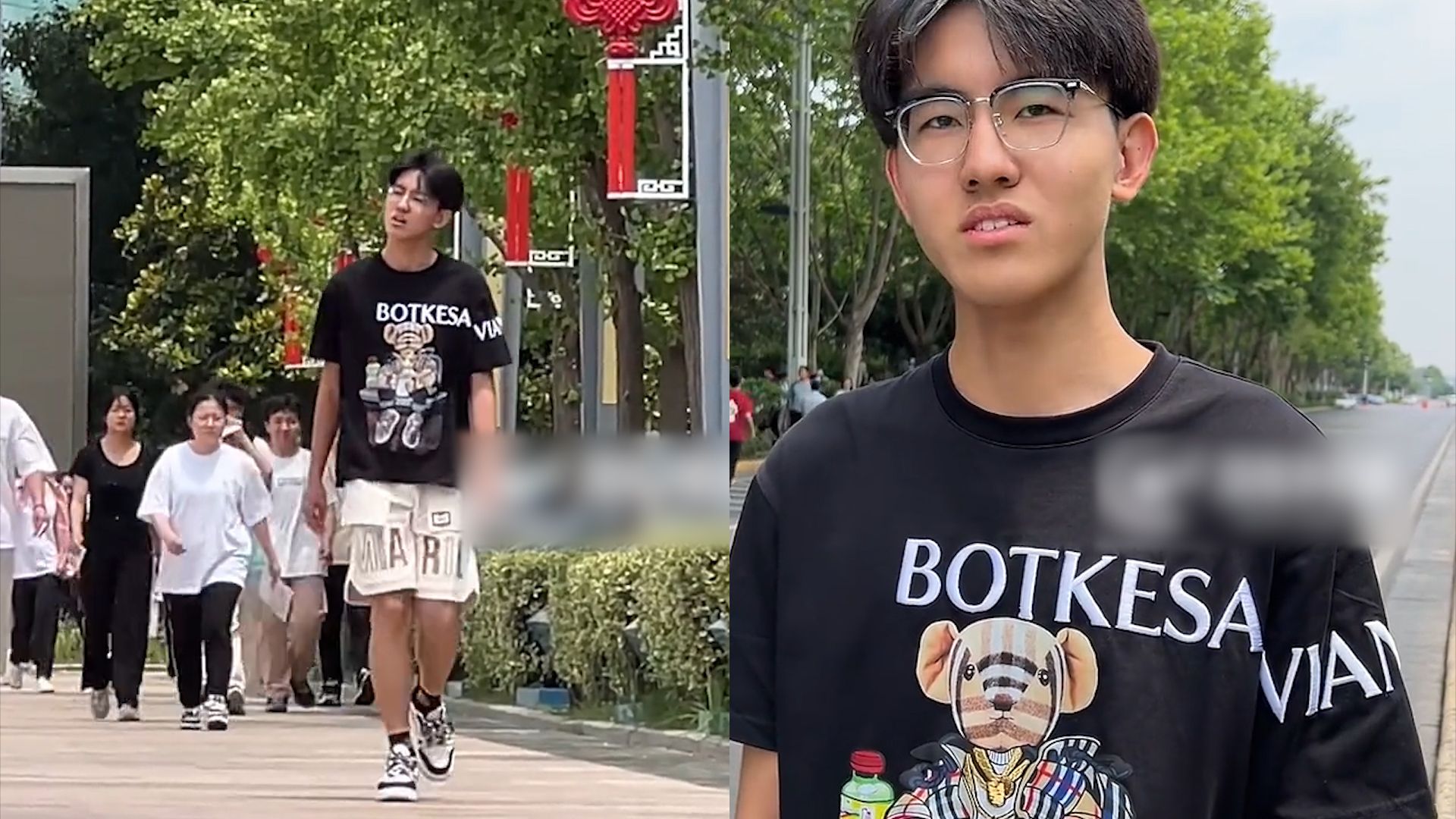 男生考完语文第一个走出考场,直言太饿着急回家吃饭,表情太淡定