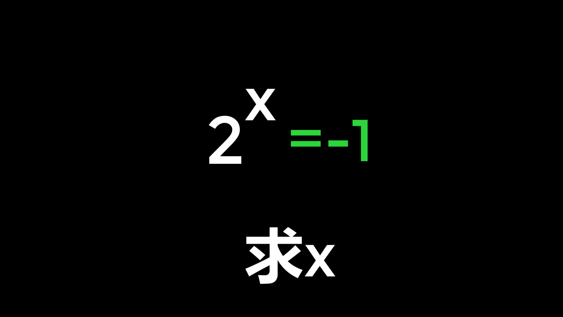 [图]反直觉的数学问题：2的x次方，求x