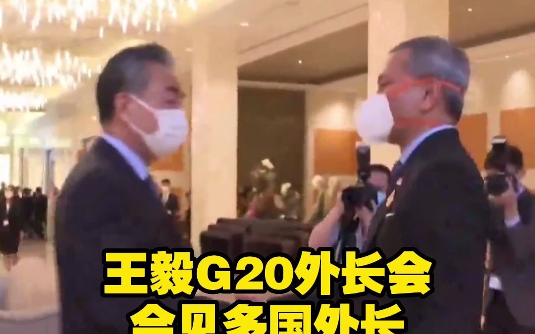 [图]王毅G20外长会 会见多国外长