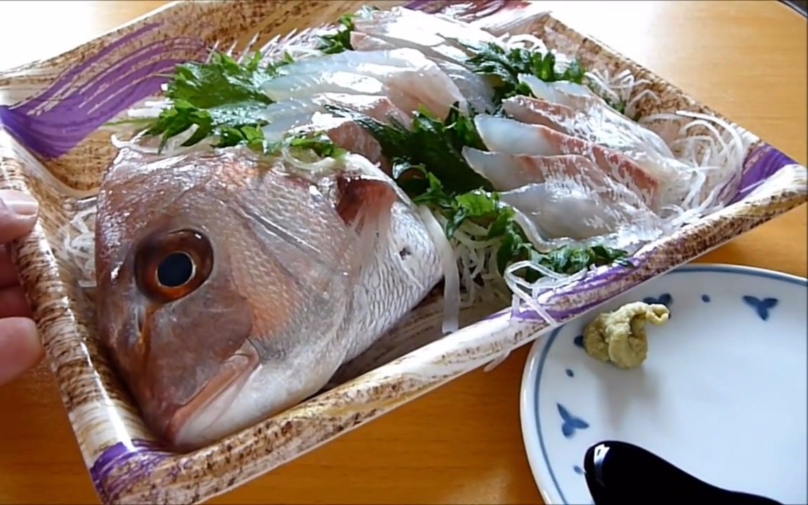 【日料】asmr——鲷鱼刺身