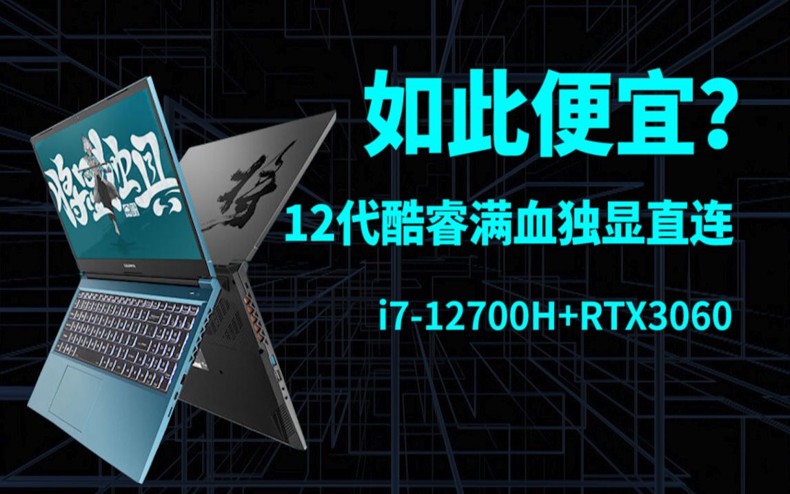 最便宜的满血独显直连12代i7+3060游戏本?七彩虹将星X15 AT 2022,国潮皮肤背后可能是蓝天NP55准系统笔记本【巅峰玩家】哔哩哔哩bilibili