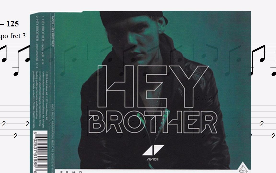 活动  hey brother a神 avicii 指弹吉他谱 附吉他谱下载