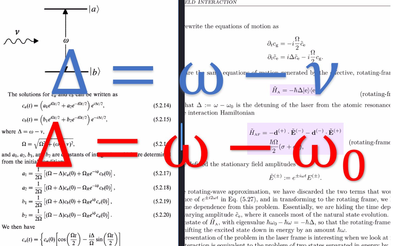 【量子光学】不同教材对失谐(detuning)的定义完全相反哔哩哔哩bilibili