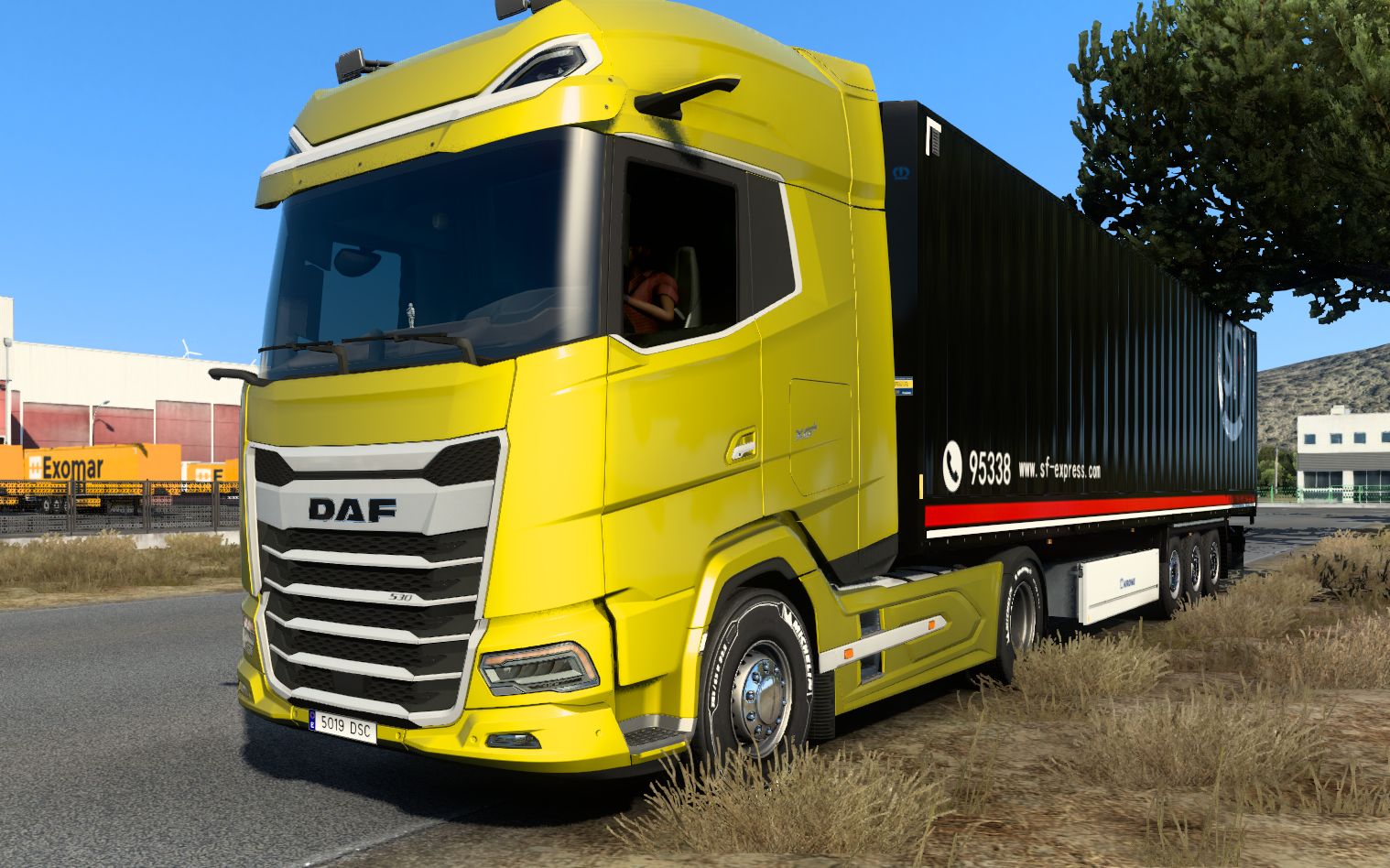 【欧卡2】daf达夫新xg !530匹马力,电子后视镜,顺丰货柜!