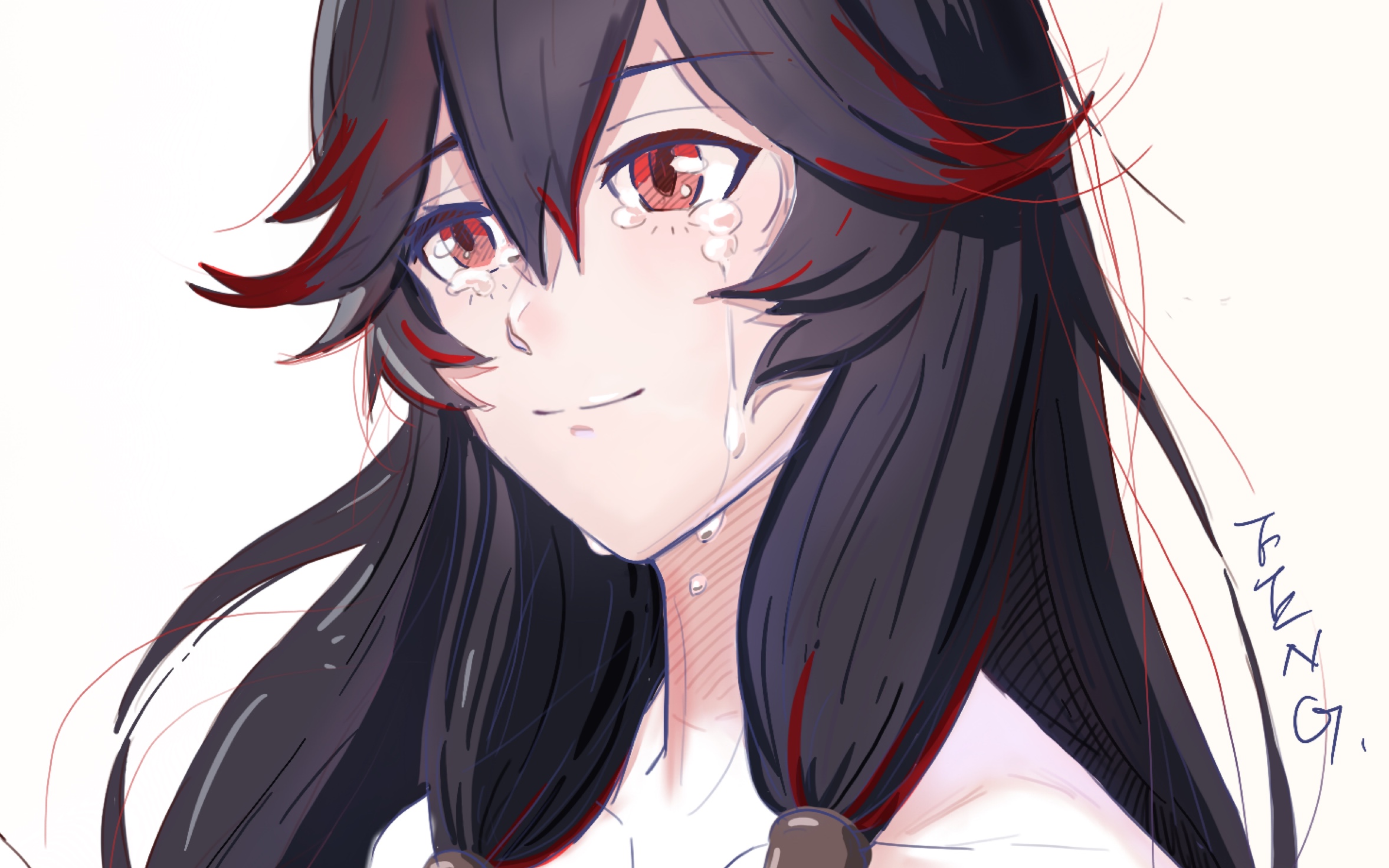 活动  procreate战双露西亚红莲泪目告别绘制tat