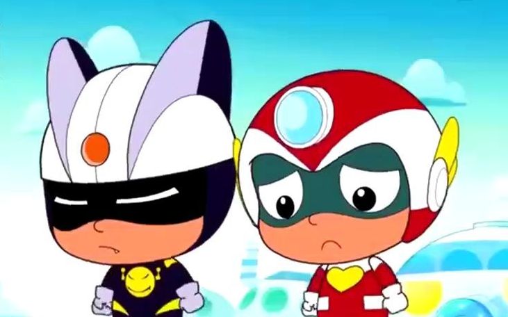 开心超人和小心超人想找高手学本事,直接摆起了擂台!