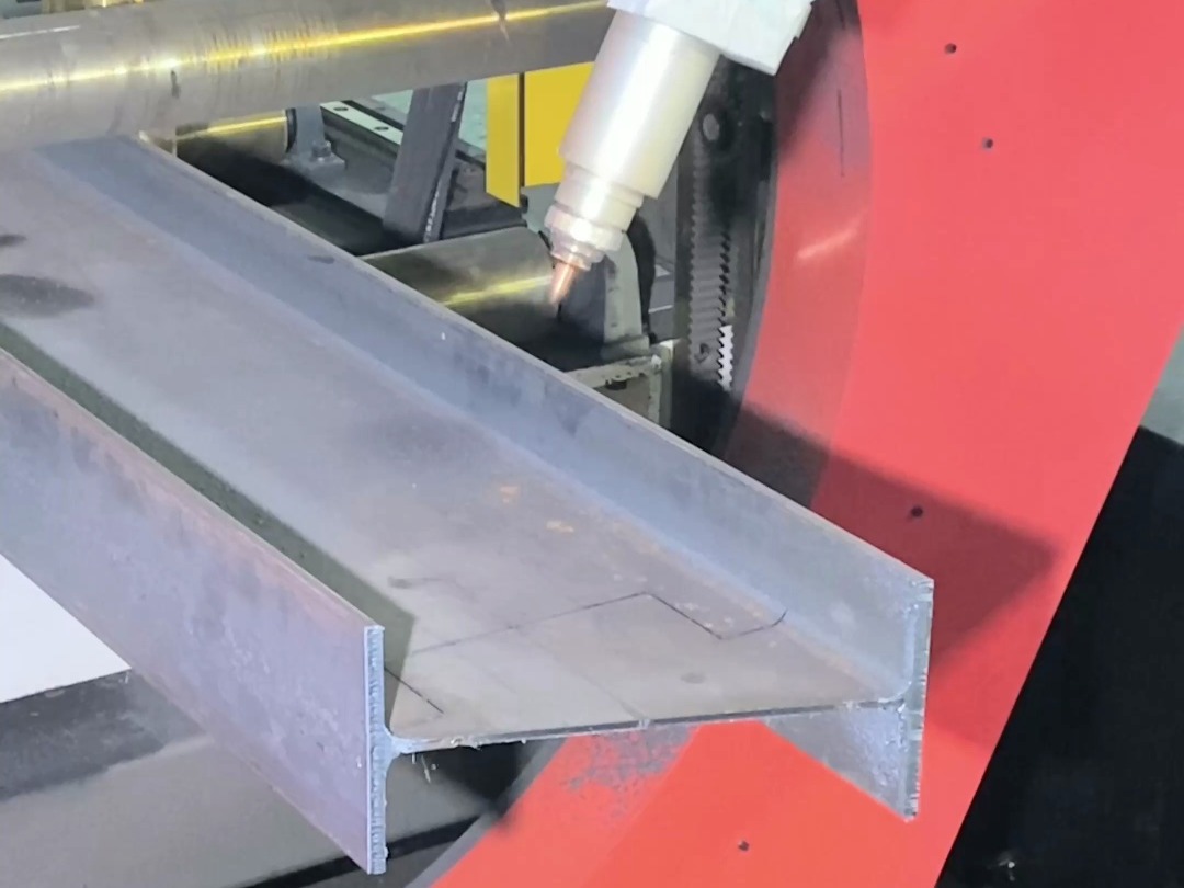 激光h型钢切割机 h型钢锁口切割