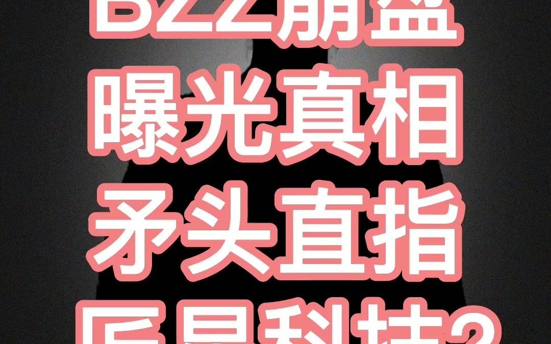 BZZ崩盘真相曝光,矛头直指“匠星科技”?哔哩哔哩bilibili