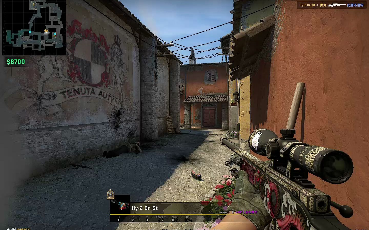 csgo高光:抽象的1v3残局