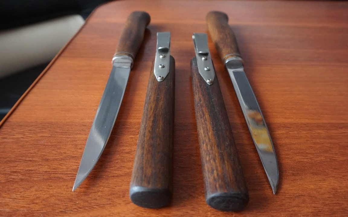 铁匠madwheel木制刀鞘一把简单的刀