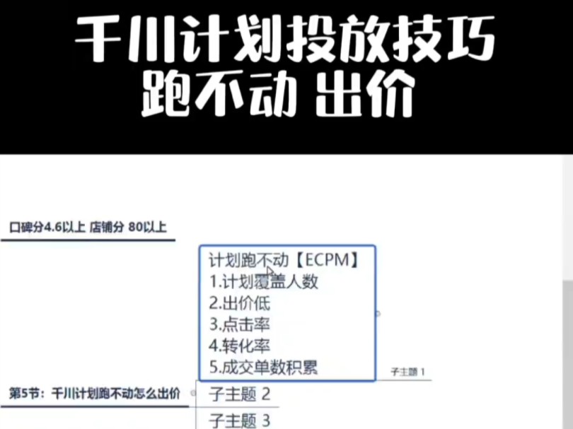 巨量千川计划跑不动(完整投放教程)新手也能快速学会哔哩哔哩bilibili